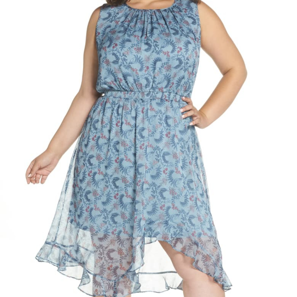 Vince Camuto Boutique Midi Blouson Dress, 1x & 2x